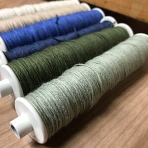 Blue green bobbins