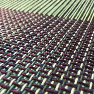 Handwoven Green Fabric - Pattern